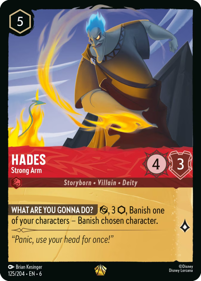 Hades - Strong Arm - Azurite Sea Disney Lorcana