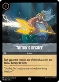 Triton's Decree - Ursula's Return Disney Lorcana