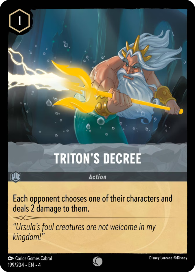 Triton's Decree - Ursula's Return Disney Lorcana