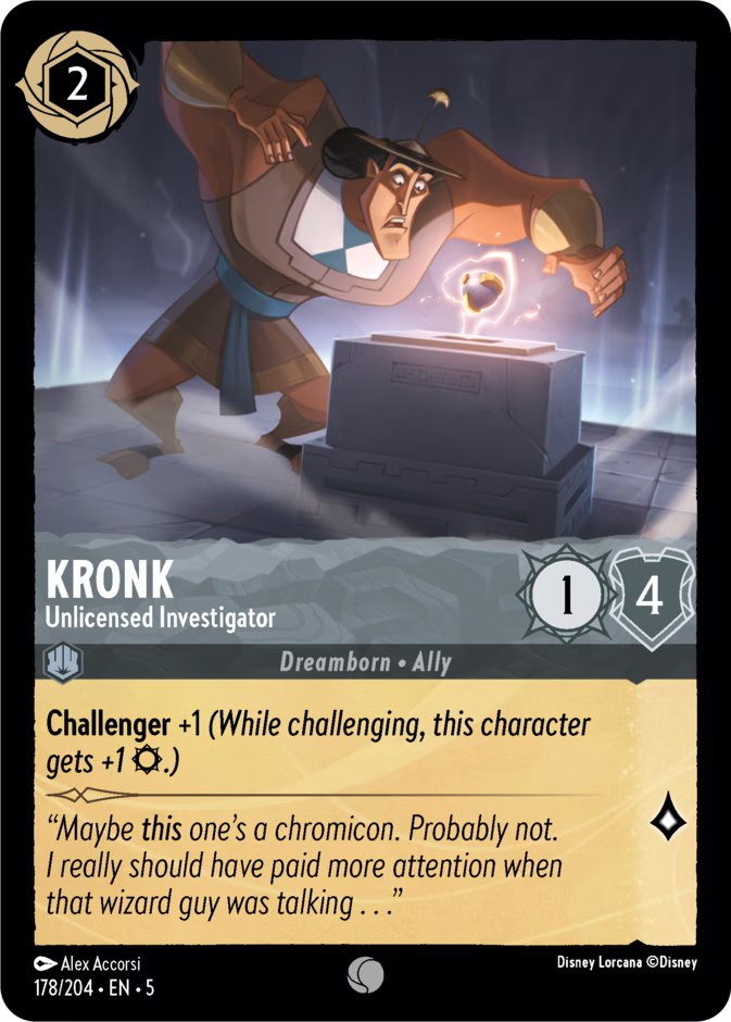Kronk - Unlicensed Investigator - Shimmering Skies Disney Lorcana