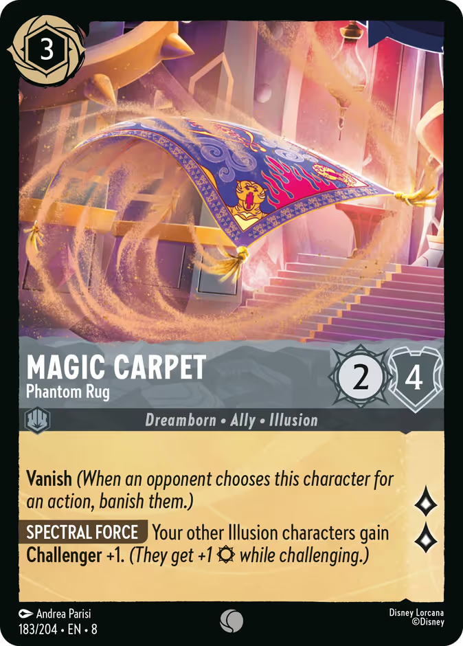Magic Carpet - Phantom Rug - Reign of Jafar Disney Lorcana
