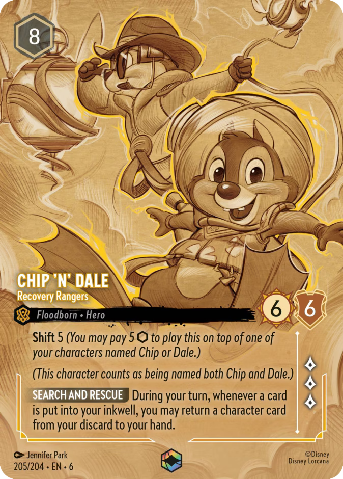 Chip 'n' Dale - Recovery Rangers - Azurite Sea Disney Lorcana