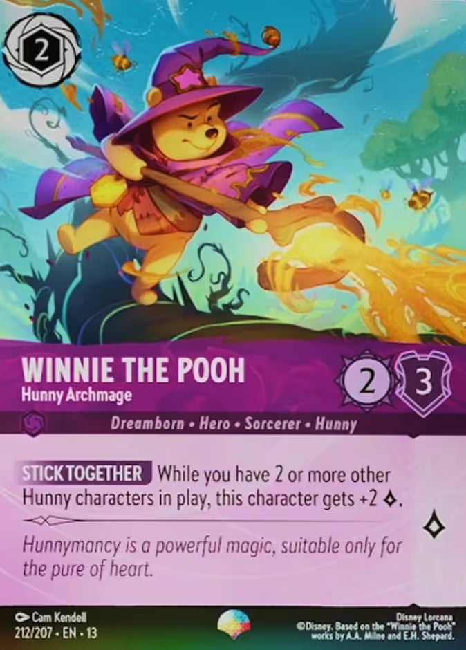 Winnie the Pooh - Hunny Archmage - Attack of the Vine! Disney Lorcana