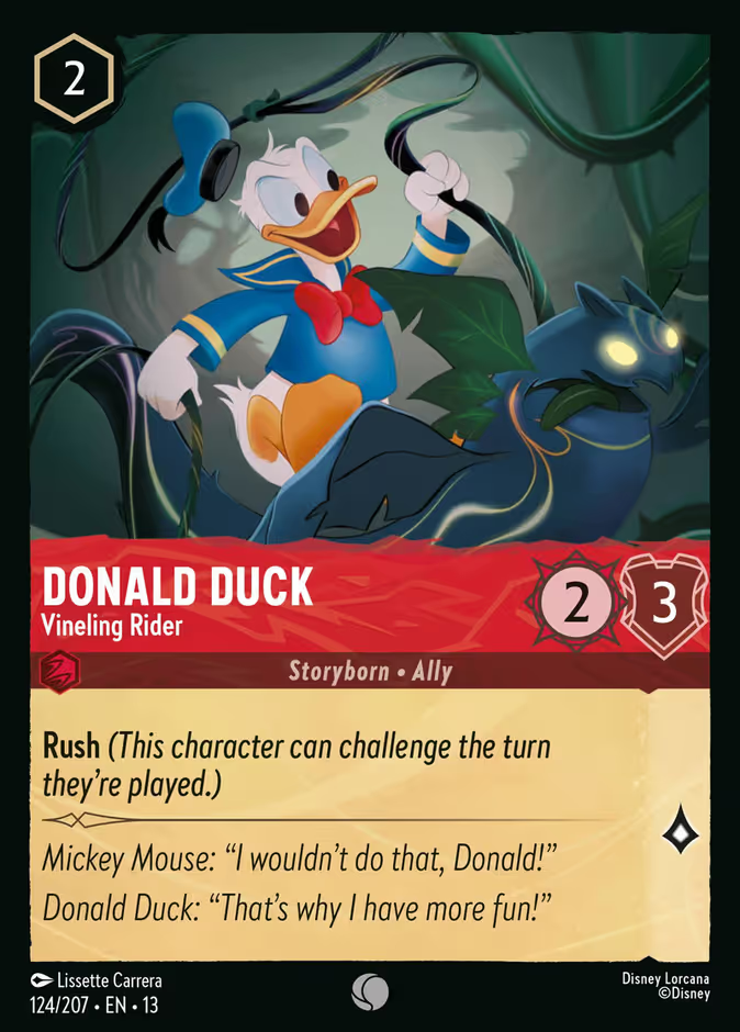 Donald Duck - Vineling Rider - Attack of the Vine! Disney Lorcana