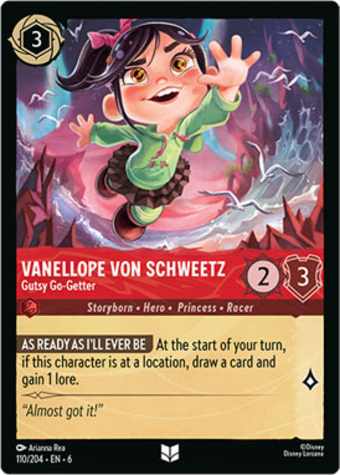 Vanellope Von Schweetz - Gutsy Go-Getter - Azurite Sea Disney Lorcana