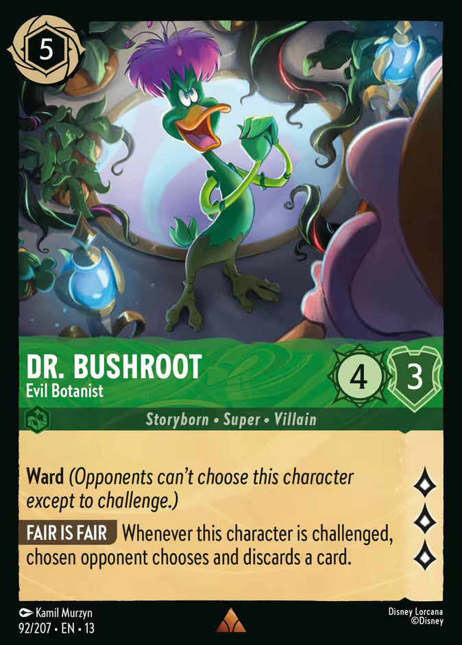 Dr. Bushroot - Evil Botanist - Attack of the Vine! Disney Lorcana