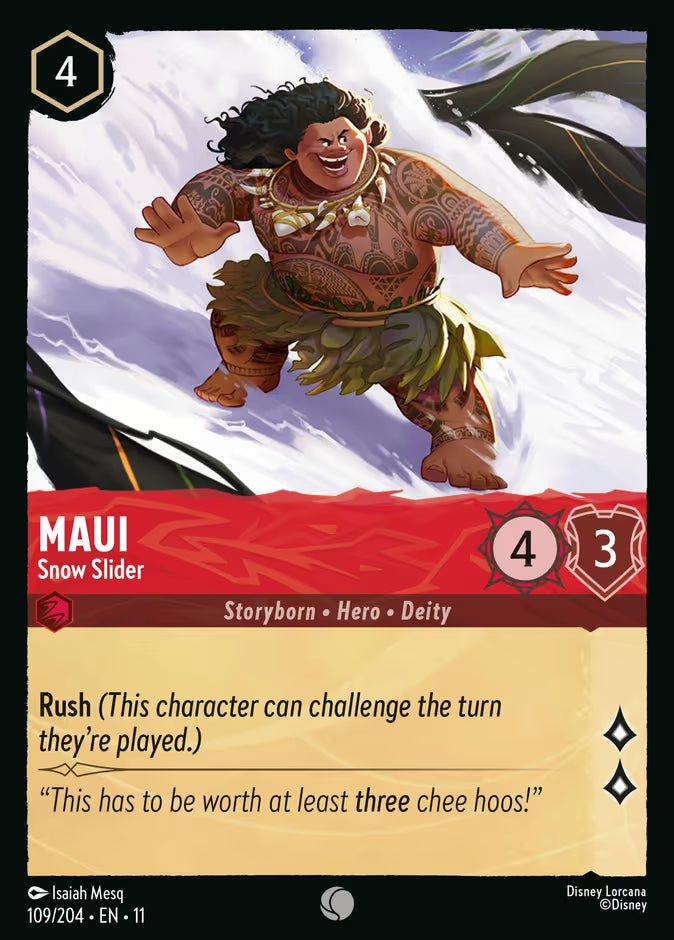 Maui - Snow Slider - Winterspell Disney Lorcana