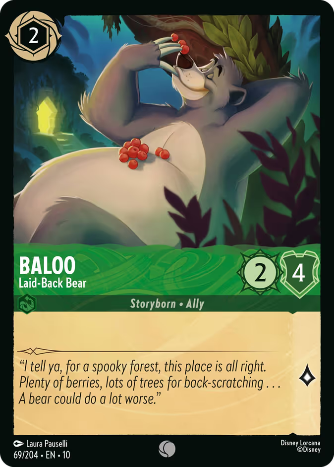 Baloo - Laid-Back Bear - Whispers in the Well Disney Lorcana
