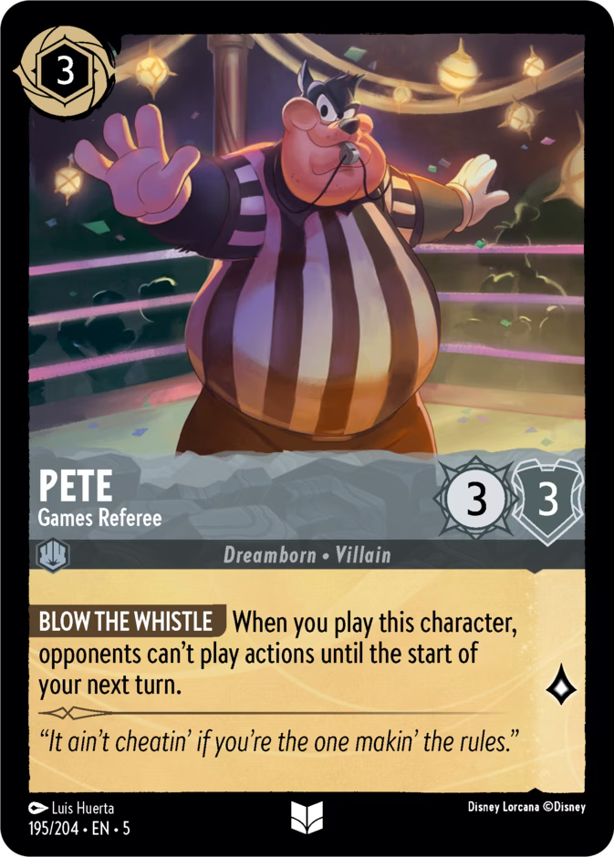 Pete - Games Referee - Shimmering Skies Disney Lorcana