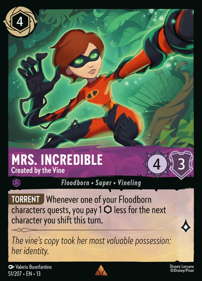 Mrs. Incredible - Created by the Vine - Attack of the Vine! Disney Lorcana