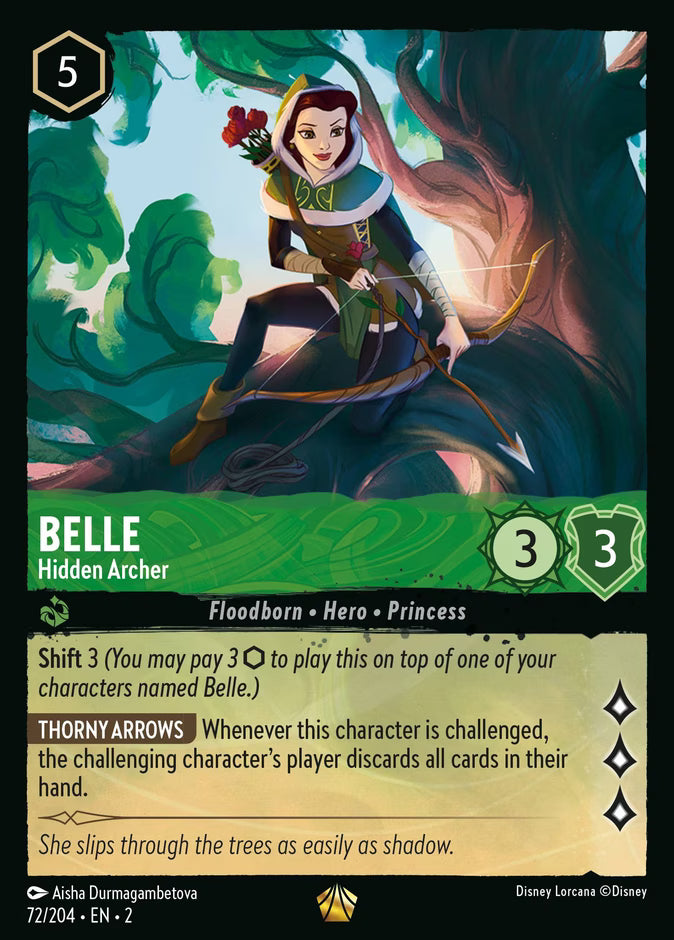 Belle - Hidden Archer - Rise of the Floodborn Disney Lorcana