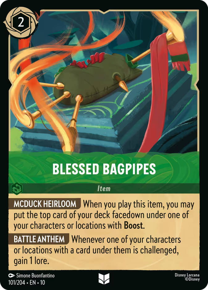 Blessed Bagpipes - Whispers in the Well Disney Lorcana