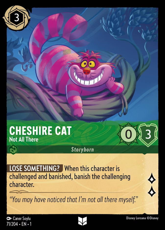 Cheshire Cat - Not All There - The First Chapter Disney Lorcana