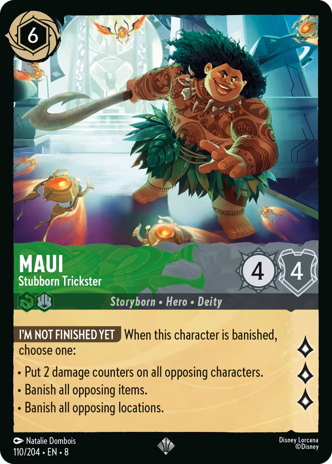 Maui - Stubborn Trickster - Reign of Jafar Disney Lorcana