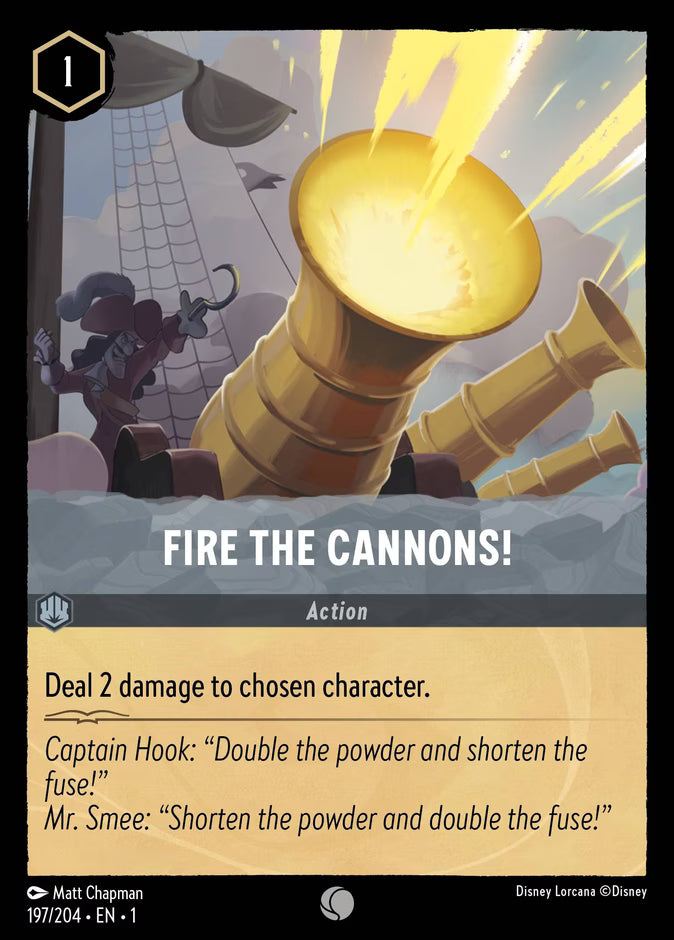 Fire the Cannons! - The First Chapter Disney Lorcana