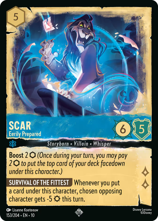 Scar - Eerily Prepared - Whispers in the Well Disney Lorcana