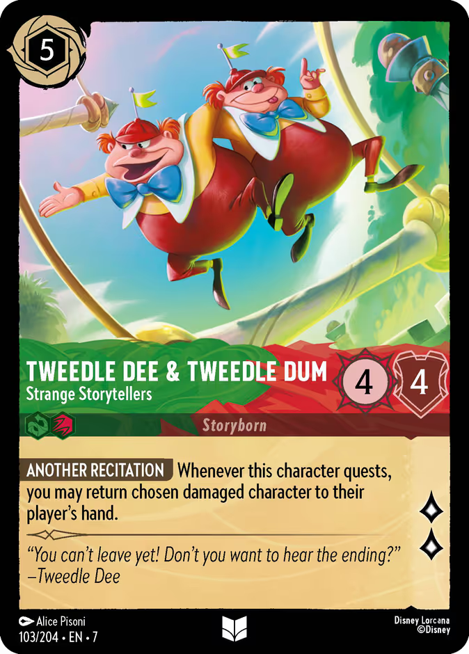 Tweedledee & Tweedledum - Strange Storytellers - Archazia's Island Disney Lorcana