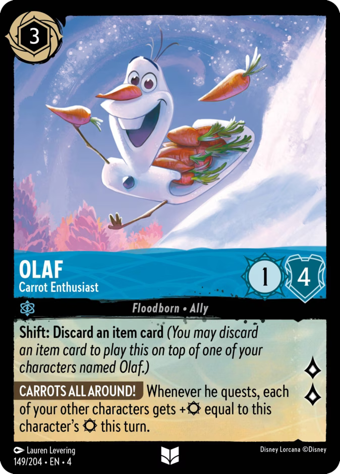 Olaf - Carrot Enthusiast - Ursula's Return Disney Lorcana