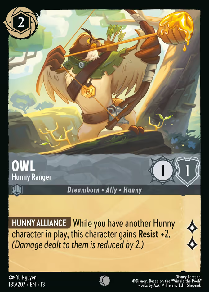 Owl - Hunny Ranger - Attack of the Vine! Disney Lorcana
