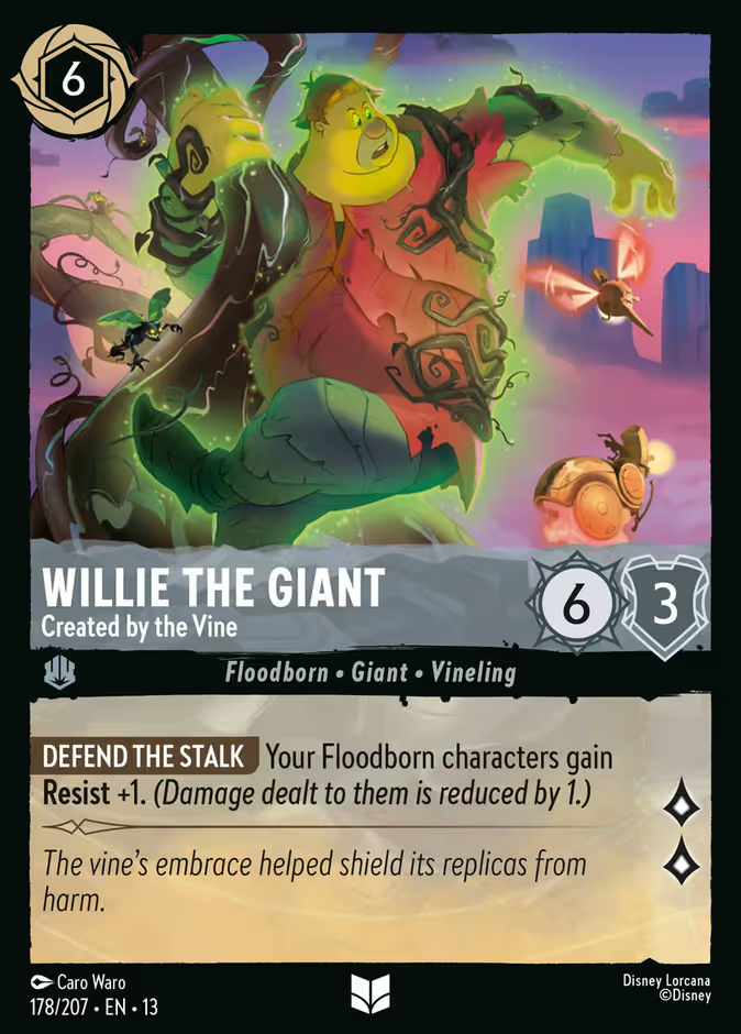Willie the Giant - Created by the Vine - Attack of the Vine! Disney Lorcana