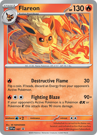 Flareon - Scarlet & Violet Black Star Promos - SVP167