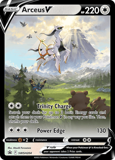 Arceus V- Sword & Shield Black Star Promos - SWSH204