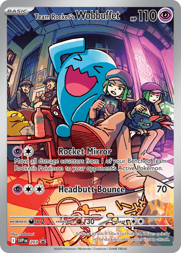 Team Rocket's Wobbuffet  - Scarlet & Violet Black Star Promos - SVP203