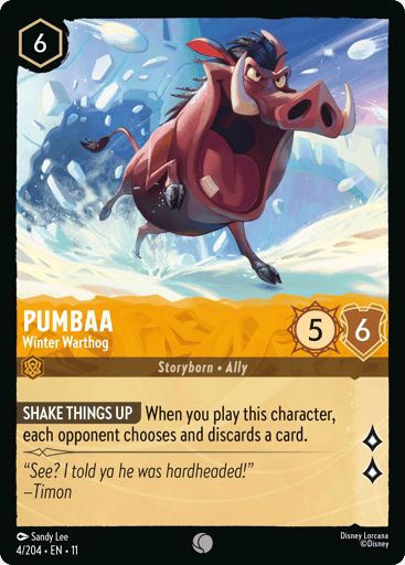 Pumbaa - Winter Warthog - 11WSP - 4/204