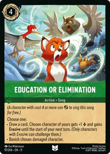 Education or Elimination - 11WSP - 97/204