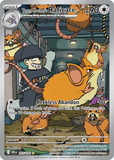 Team Rocket's Raticate - Destined Rivals - 202/182