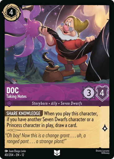 Doc - Taking Notes - 12WIL - 40/204
