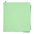PayaShell | Resiplush Zip-Up Album - 24-Pocket - 3 Mesh Pockets | Pastel Green