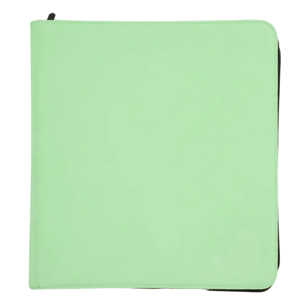 PayaShell | Resiplush Zip-Up Album - 24-Pocket - 3 Mesh Pockets | Pastel Green