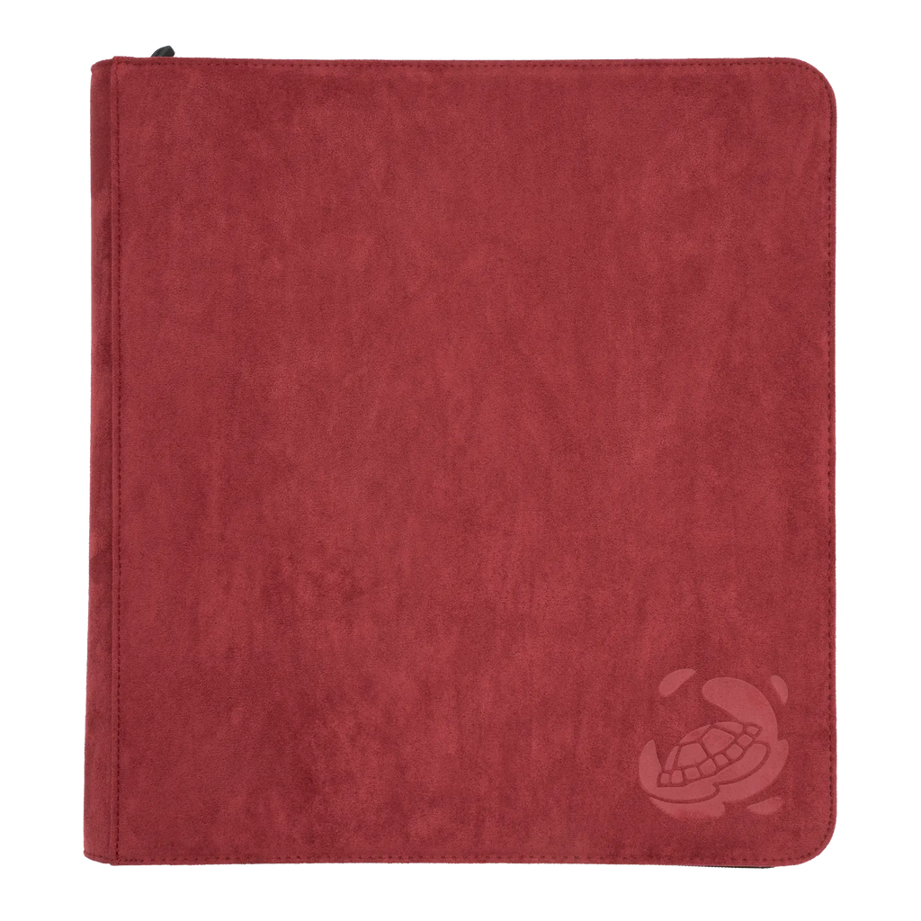 PayaShell | Resiplush Zip-Up Album - 24-Pocket - 3 Mesh Pockets | Wine Red